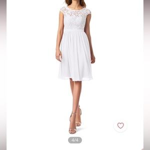 NWT White Azazie Dress Size 2